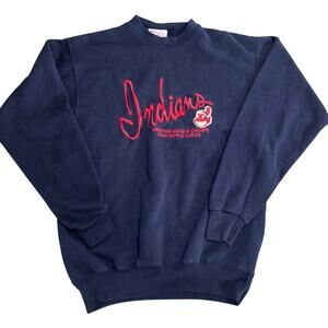 Vintage CS Cleveland Indians crewneck Sweatshirt 1995 World Series Champs medium